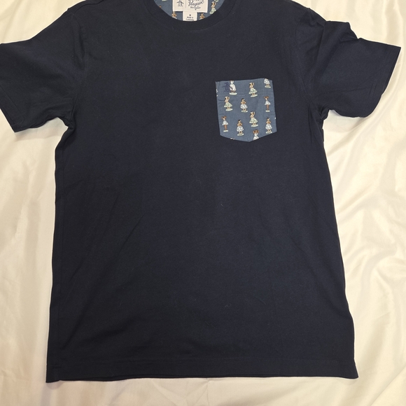 Original Penguin Other - Original Penguin Navy T-Shirt with Graphic Detail